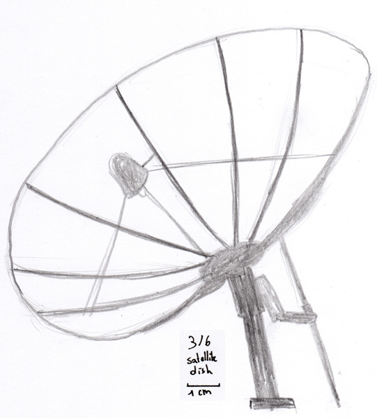 Satellite Dish Sketch